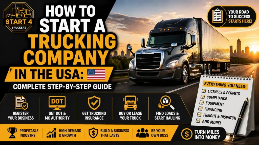 How to Start a Trucking Company in the USA Complete Step-by-Step Guide
