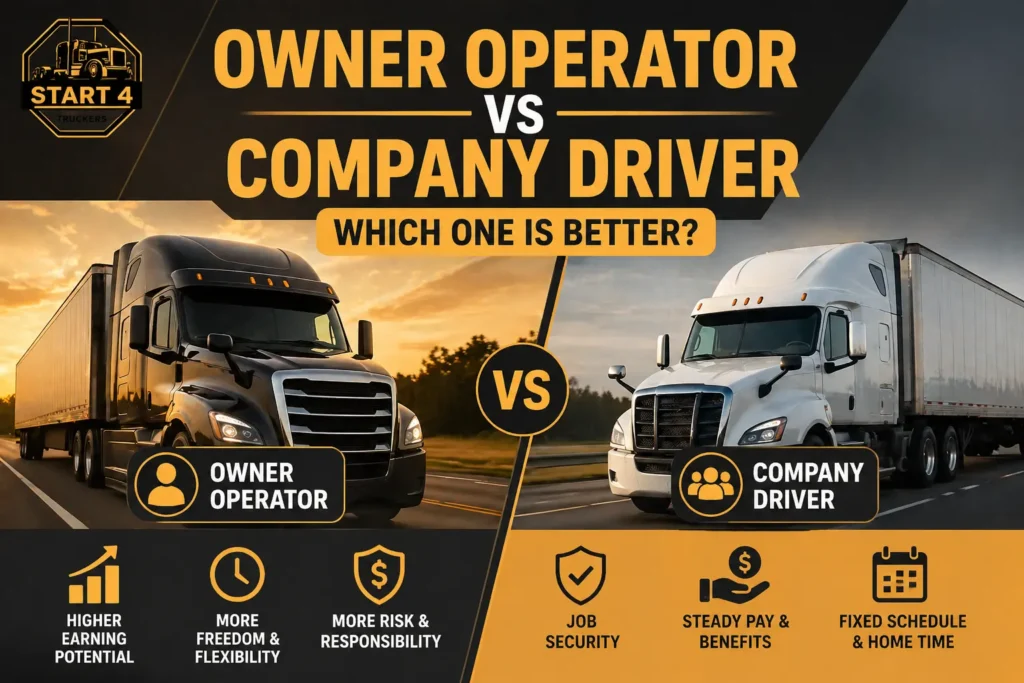 Owner Operator vs Company Driver Which one Is Better