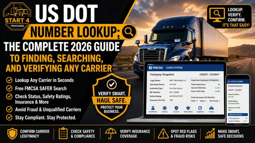 US DOT Number Lookup The Complete 2026 Guide to Finding, Searching, and Verifying Any Carrier