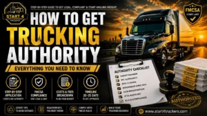 How to Get Trucking Authority Everything You Need to know