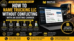 How to Name Trucking LLC Without Conflicting