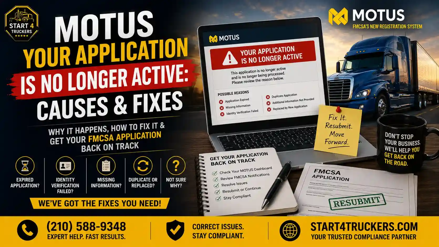 MOTUS Your Application Is No Longer Active Causes & Fixes