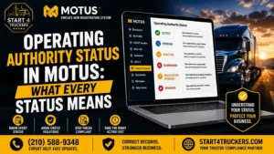 Operating Authority Status in MOTUS What Every Status Means