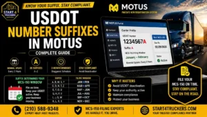 USDOT Number Suffixes in MOTUS