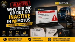 Why Did MC or DOT Go Inactive in MOTUS During the Transition