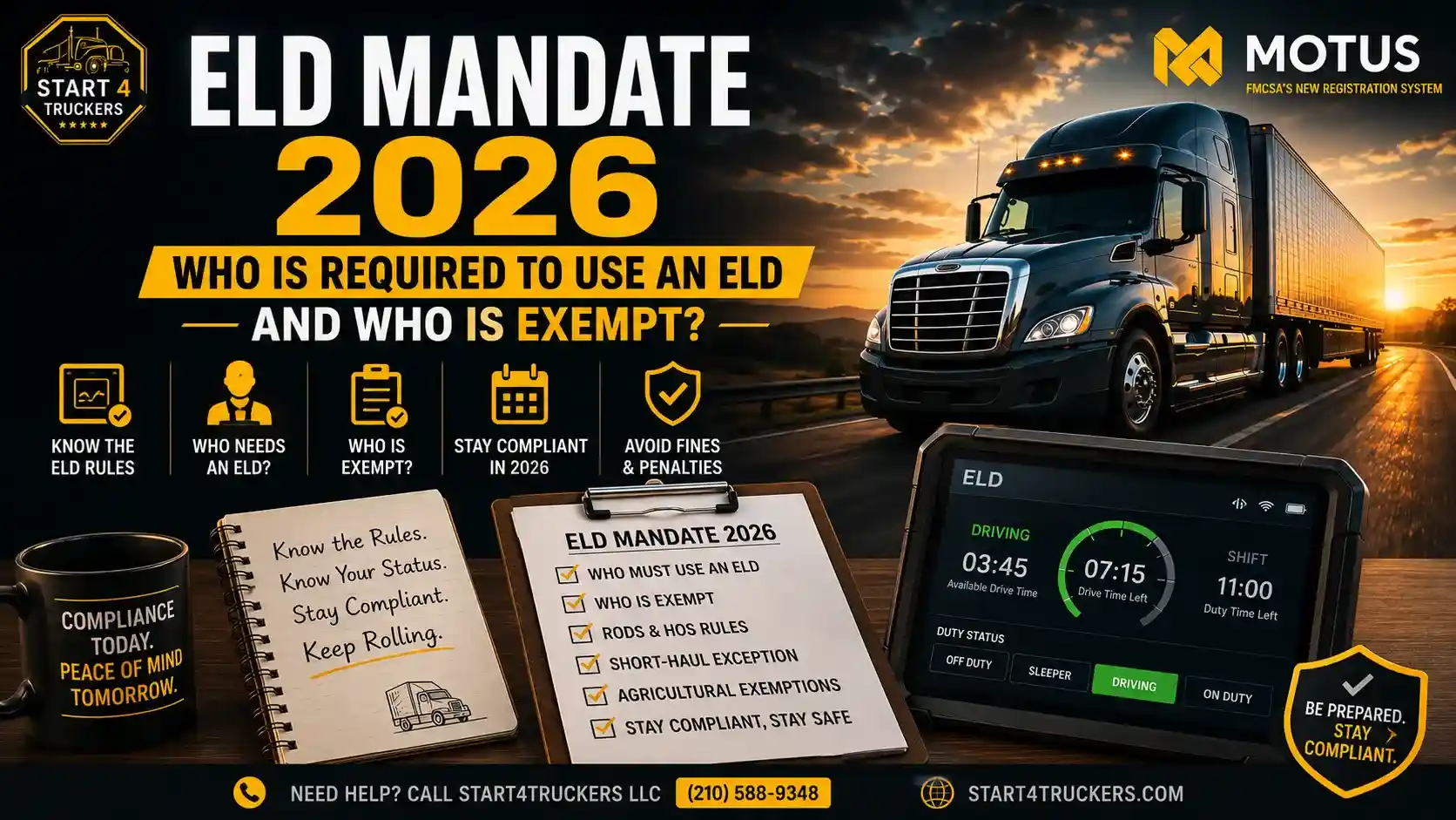 ELD Mandate 2026 Who Is Required to Use an ELD and Who Is Exempt
