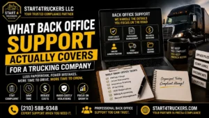 What Back Office Support Actually Covers for a Trucking Company