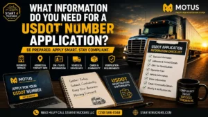 What Information Do You Need for a USDOT Number Application