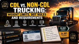 CDL vs. Non-CDL Trucking Weight Limits, DOT Rules and Requirements