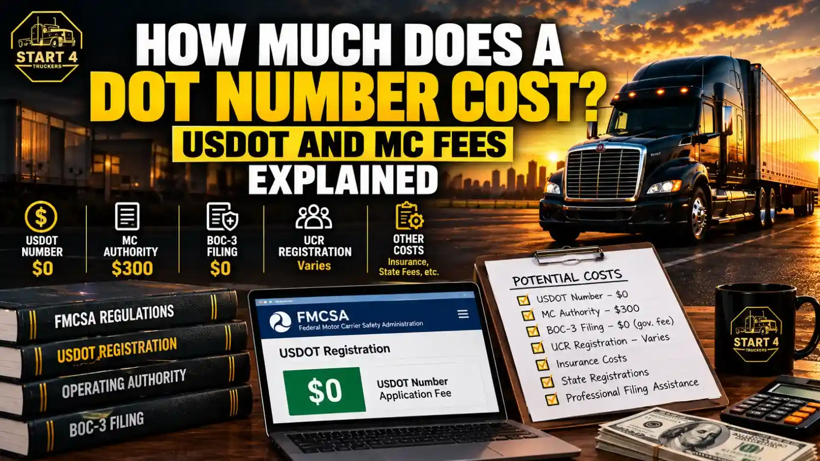 How Much Does a DOT Number Cost? USDOT and MC Fees